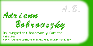 adrienn bobrovszky business card